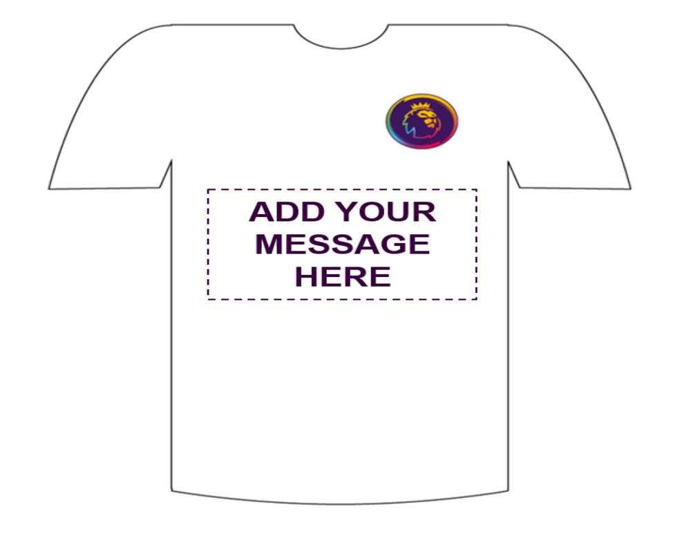Photo of the t-shirt that pupils will design.